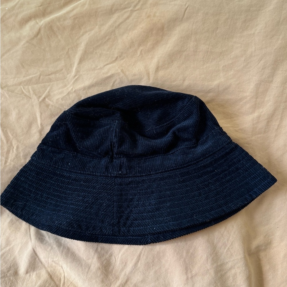 Urban Outfitters Black Corduroy Bucket Hat